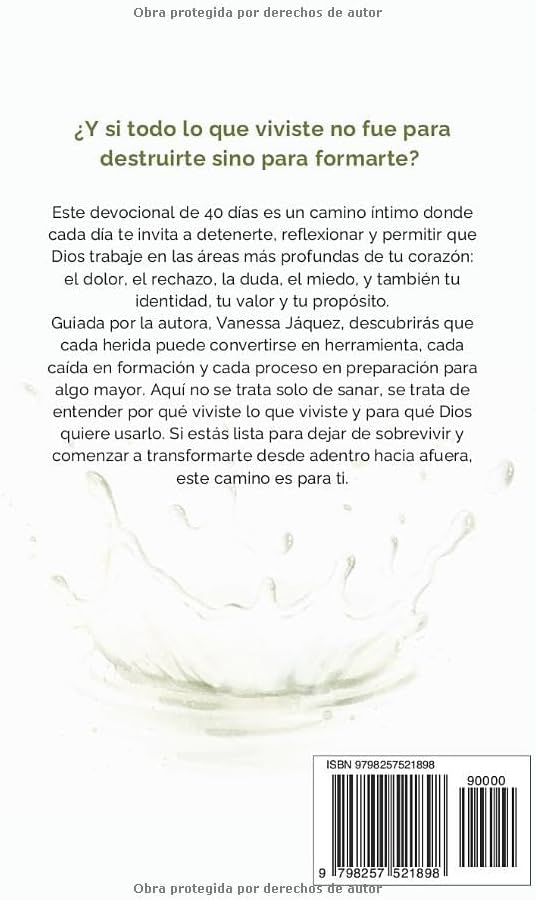 Contraportada del libro Mujer de Poder: Acepta el Cambio
